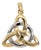 Triquetra Estate Pendant in Solid 14k Gold - Timeless Fine Jewelry For Sale