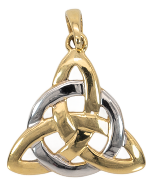 Triquetra Estate Pendant in Solid 14k Gold - Timeless Fine Jewelry