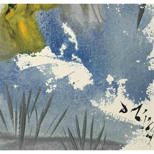 Familia Ruth Moabitidis is a Color lithograph on heavy rag paper realized in 1964. It is part of Biblia Sacra vulgatæ...
