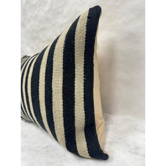 Turkish Hemp Pillow Cushion Natural Beige Black Pillow Cushion Cover 16" x 24" #30267 Enhance your home decor with our...