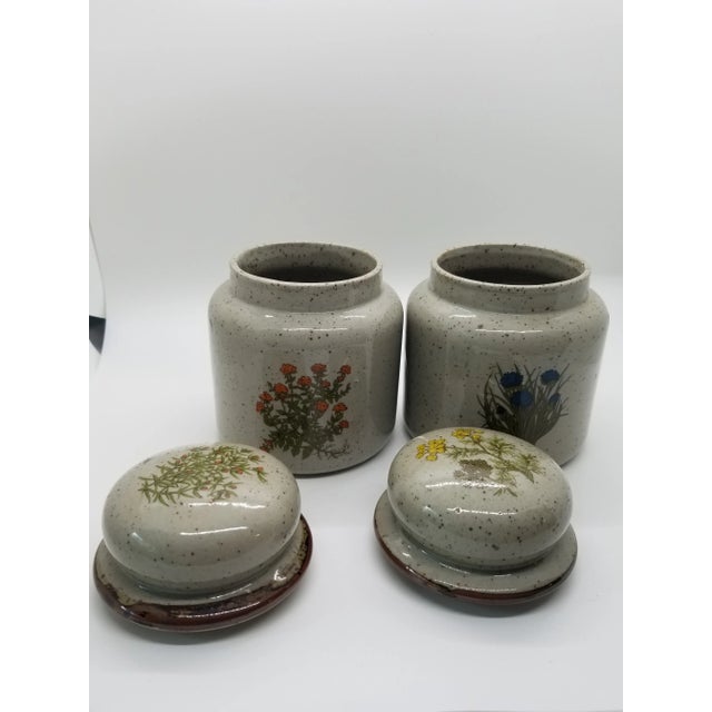 Can't you see these Vintage Botannical Ceramic Takahashi Canisters gracing your open shelves in your kitchen? They are...