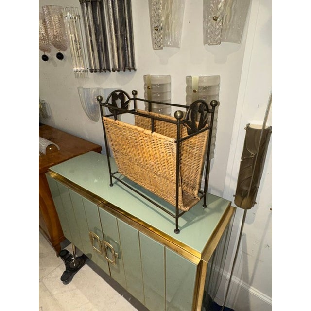 Mid 20th Century French Mid-Century Iron Magazine Stand For Sale - Image 5 of 5