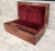 19th C. English Mahogany Campaign Style Portable Lap Desk Writing Box For Sale - Image 11 of 11