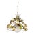1960s Vintage Italian Tole Metal Floral Chandelier Made in Italy For Sale