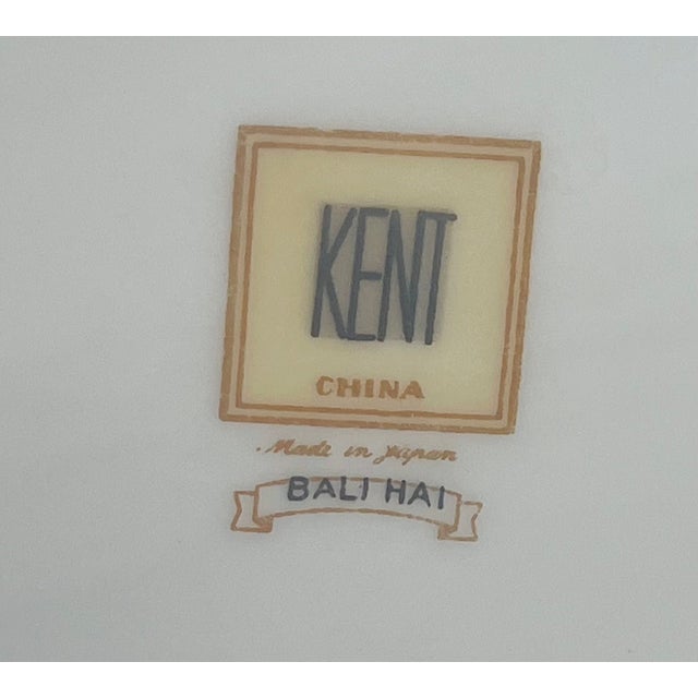 Vintage Bali Hai Kent Japanese Porcelain Dinnerware - 31 pcs For Sale - Image 4 of 9
