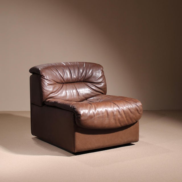 DS-14 Modular Sofa in Leather from de Sede, 1980s, Set of 4 For Sale - Image 11 of 18