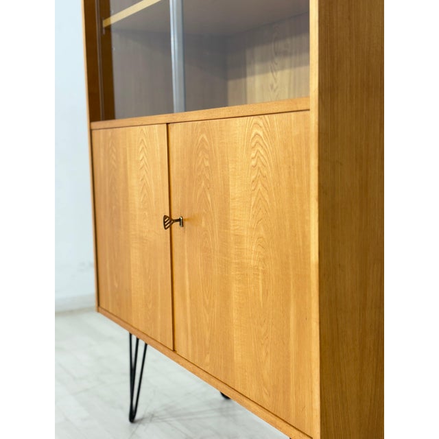 Vintage Highboard in Ash from VEB Hellerau For Sale - Image 9 of 14