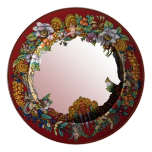 Le Reve De Noel Breakfast Plate by Versace for Rosenthal Christmas, 2000