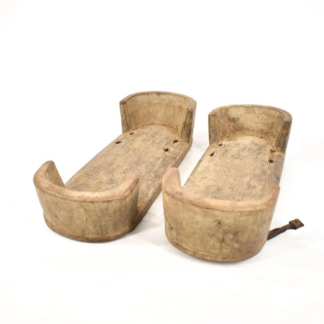 Wood Early 20th Century Senufo Old Wooden Sandals Cote D'Ivoire For Sale - Image 7 of 7