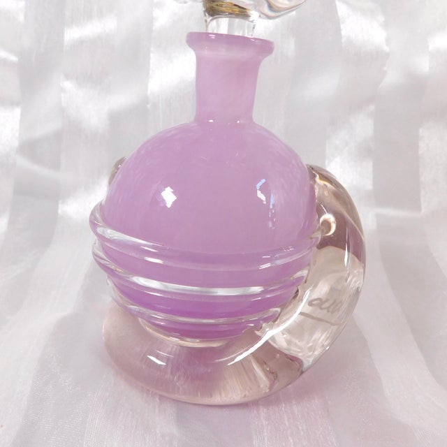 Pink Tamaian Signed Art Glass Perfume Bottle For Sale In San Francisco - Image 6 of 6