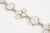 Gres Paris Link Bracelet Silvered Metal with Frosted Glass Cabochons For Sale - Image 9 of 10