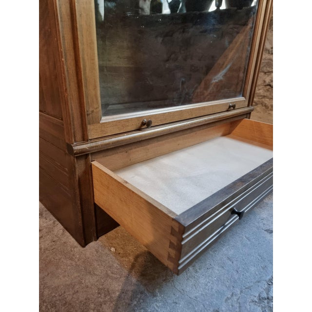 Vintage Modular Mahogany Bar Cabinet in the style of Globe Wernicke, 1960s For Sale - Image 14 of 18