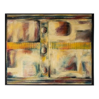 Large Found Object Abstract Mixed Media Panel For Sale