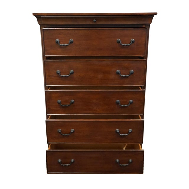 Aspenhome Solid Cherry Contemporary Traditional Style 40" Chest of Drawers For Sale In Kansas City - Image 6 of 12