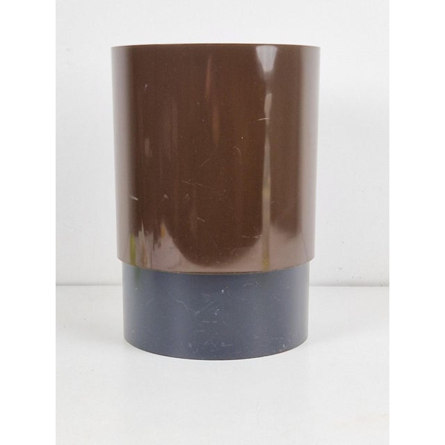 Plastic Vintage Office Waste and Paper Basket by Jean René Talopp for Samp de Manade Design, 1970s For Sale - Image 7 of 7