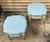 Mid 20th Century Mid-Century Petite French Louis XVI Style Ottomans or Stools - Pair For Sale - Image 5 of 5