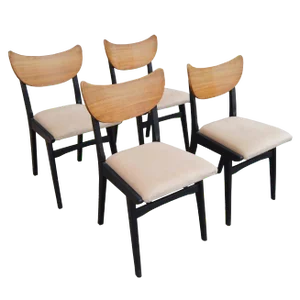 Set of 4 Vintage Mid Century Danish Dining Chairs
