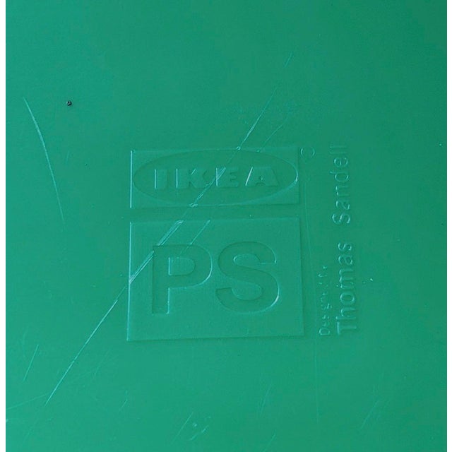 Vintage Ikea Green Ps Vago Plastic Lounge Chair For Sale - Image 11 of 14