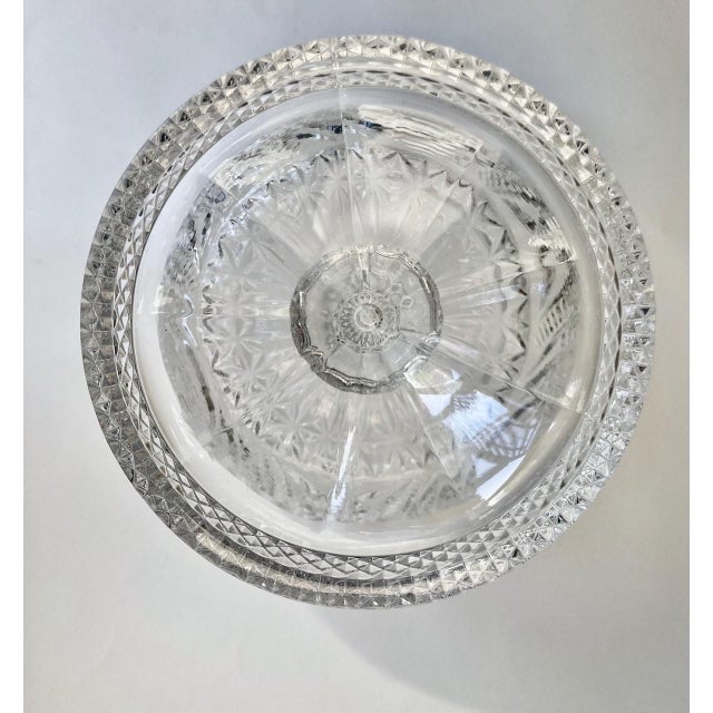 Early 20th Century "He Presenting Her Flowers" Crystal Pedestal Bowl For Sale - Image 17 of 18