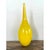 Vintage Yellow Glass Teardrop Vase For Sale - Image 9 of 12
