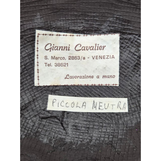 Venetian Piccola Neutra Artistic Mask by Gianni Cavalier, Venice, 1980s For Sale - Image 12 of 13