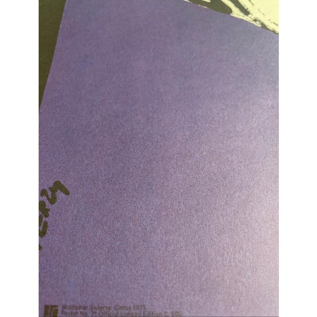 W. Swierzy, Circus Clown 1975, Poster No 71, Official Limited Edition c.500, Printed 2023 For Sale - Image 4 of 9
