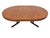 Brown Mid-Century Danish Modern Round / Oval Teak Dining Table For Sale - Image 8 of 12