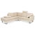 Conseta Corner Sofa in Beige, Cream, and Sand Fabric with Chrome Legs from Cor For Sale - Image 15 of 15