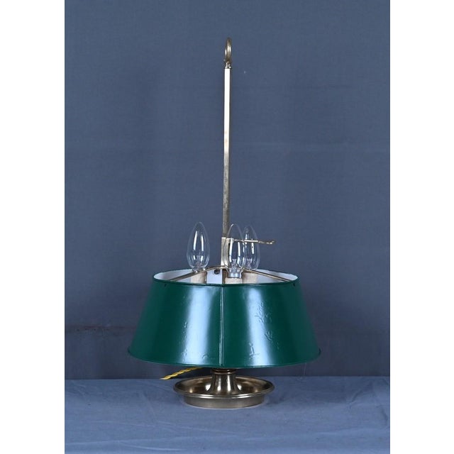 Gold Empire Style Brass Bouillotte Lamp, Late 19th Century For Sale - Image 8 of 17