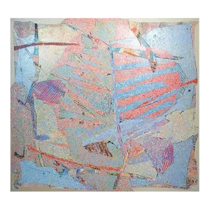 1980s Sally Anderson "Improvisation" Original Abstract Painting