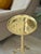 Mid-Century Modern Vintage Mid-Century Modern Art Deco-Style Hollywood Regency Brass Metal Cocktail Side Table For Sale - Image 3 of 6