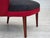 1960s, Danish designed armchair. Completely renovated-reupholstered in quality furniture wool in red and grey color....