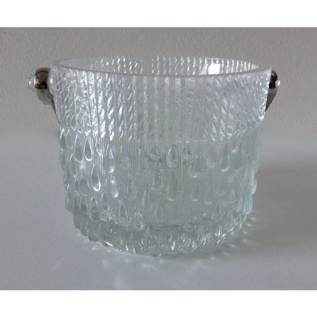 C 1960's Mid-Century French Glass Teardrop Ice Bucket For Sale - Image 4 of 6