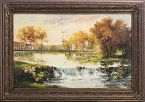 European School Artist, Landscape, Oil on Canvas