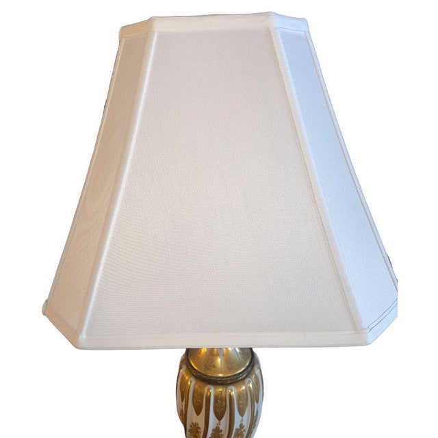 White 1950s Sèvres Style Porcelain Table Lamps Signed Weidmann Sèvres - a Pair For Sale - Image 8 of 9