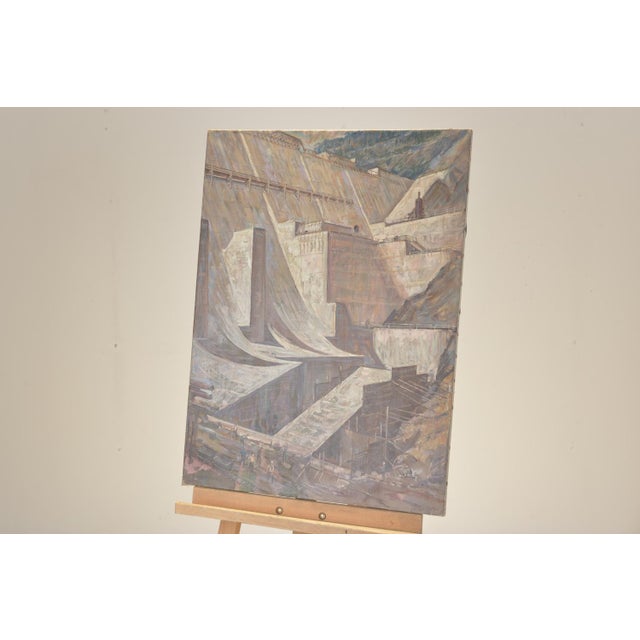 Franz Edwin Gehrig Targis, Dam, 1958, Oil For Sale - Image 7 of 9