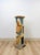 This vintage postmodern pedestal combines a classical architectural silhouette with a bold, hand-painted surface...