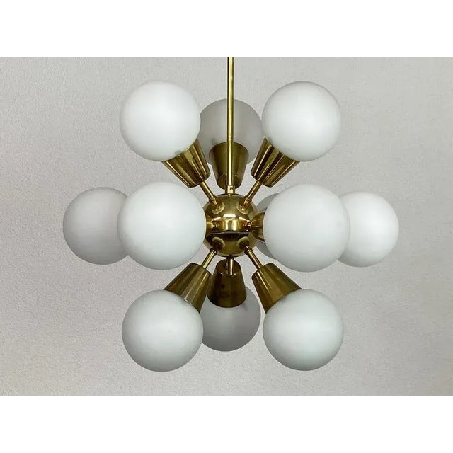 Mid-Century Modern Sputnik Pendant by Lustry Kamencký Šenov, 1960s For Sale - Image 3 of 9