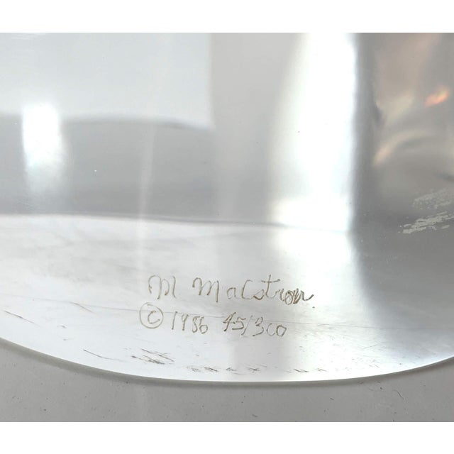 1980s M. Malstrom Acrylic Female Nude Sculpture, Numbered 45/300 For Sale - Image 11 of 11