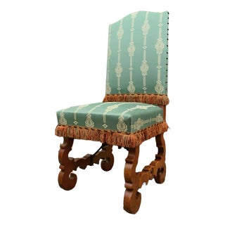 French Armchairs and Chairs in Oak, Set of 6 For Sale
