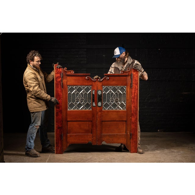 c. 1880s-1890s; Brunswick, Balke & Collender Co. - Chicago, IL Exceptional pair of mahogany swinging saloon doors crafted...