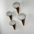 Italian Lancia Wall Sconces in Brass and Opaline Glass from Stilux Milano, 1960s,Set of 4 For Sale - Image 6 of 13