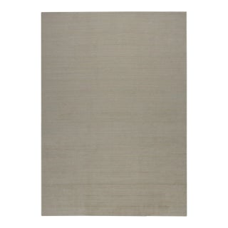 Hand Knotted Borderless Modern Wool & Silk Rug. 11'02" X 15'07" For Sale