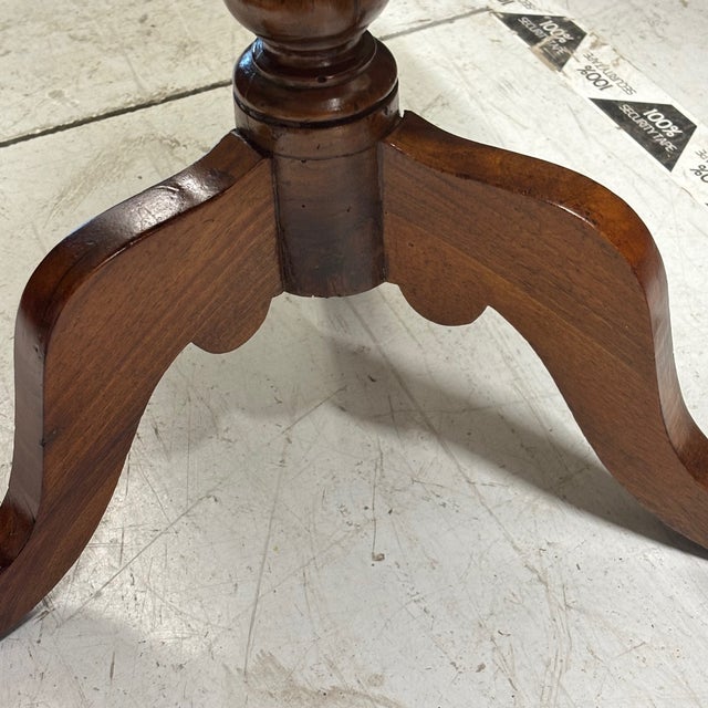 Wood Small Antique Louis Philippe Oval Walnut Coffee Table, 1800s For Sale - Image 7 of 10