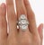 Original Vintage Art Deco "Top River" Old-European Cut Diamond Ring In Platinum. This gorgeous ring features 3 bezel set...