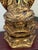 A striking mid-20th century Japanese carved wooden Buddha, dating approximately to the 1950s–1960s, richly finished with...