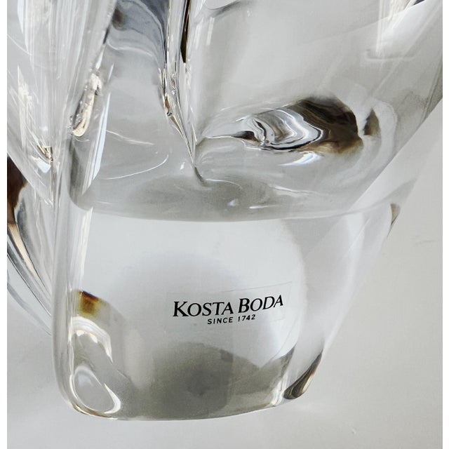 Vintage Goran Warff Artist Art Glass Bowl for Kosta Boda For Sale - Image 10 of 15