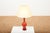 Venini Model 3656 Table Lamp in Red Murano Glass and Parchment Shade from Paolo Venini, 1952 For Sale - Image 4 of 12
