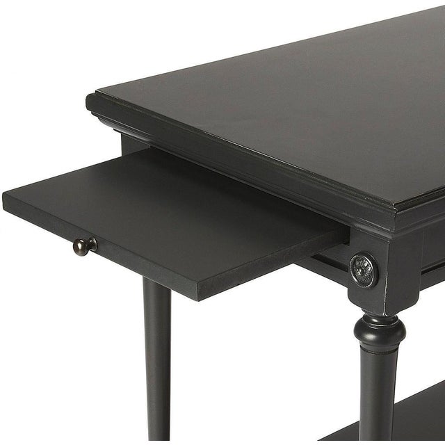 Transitional Black Distressed End Table Chairish