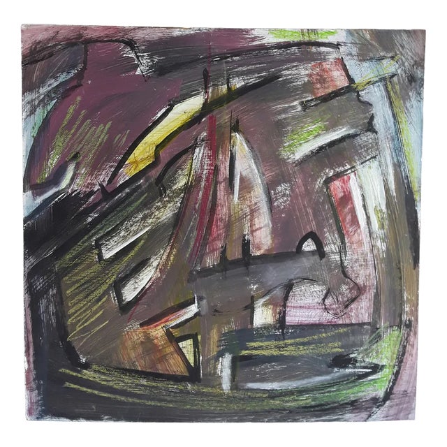 Norbert Louis, Durchbrochen, 2000, Tempera on Cardboard For Sale